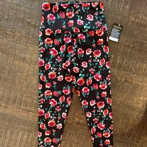 Onzie Red Rose Leggings XS